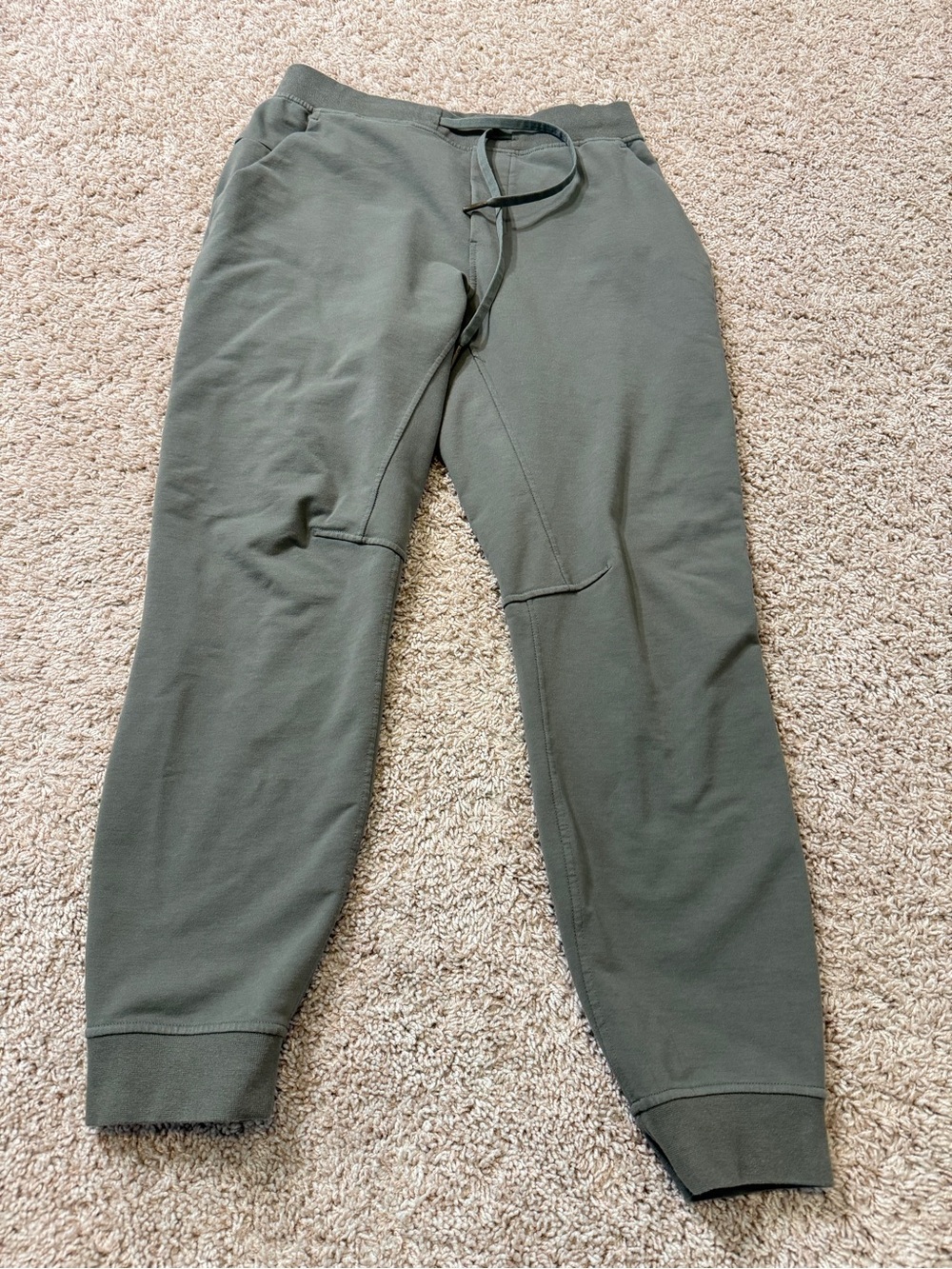 Lululemon City Sweat Jogger Mens Green Haze Stretch French Terry Gym Size M